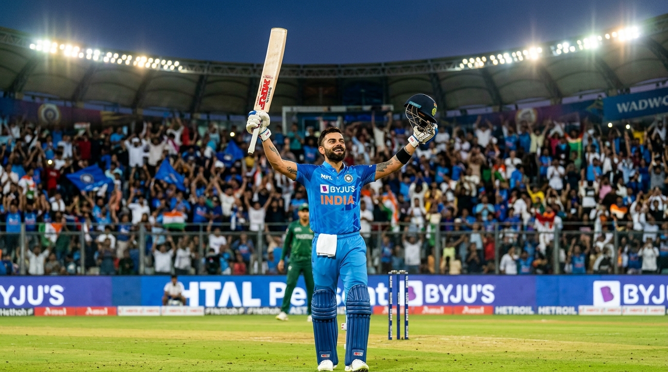 Virat Kohli Smashes Historic 51st ODI Century Against Australia in Bengaluru